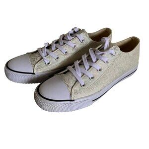 Airwalk Rainbow Metallic Coated Canvas Sneakers Sz 10​​​​​​
